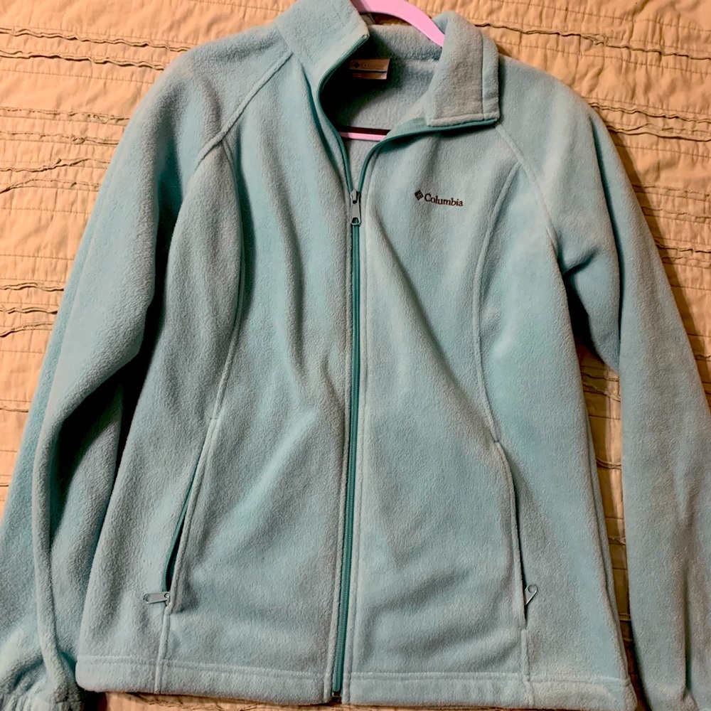 Teal Columbia fleece jacket